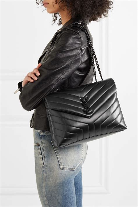 ysl loulou medium matelasse all black|LOULOU MEDIUM IN QUILTED LEATHER .